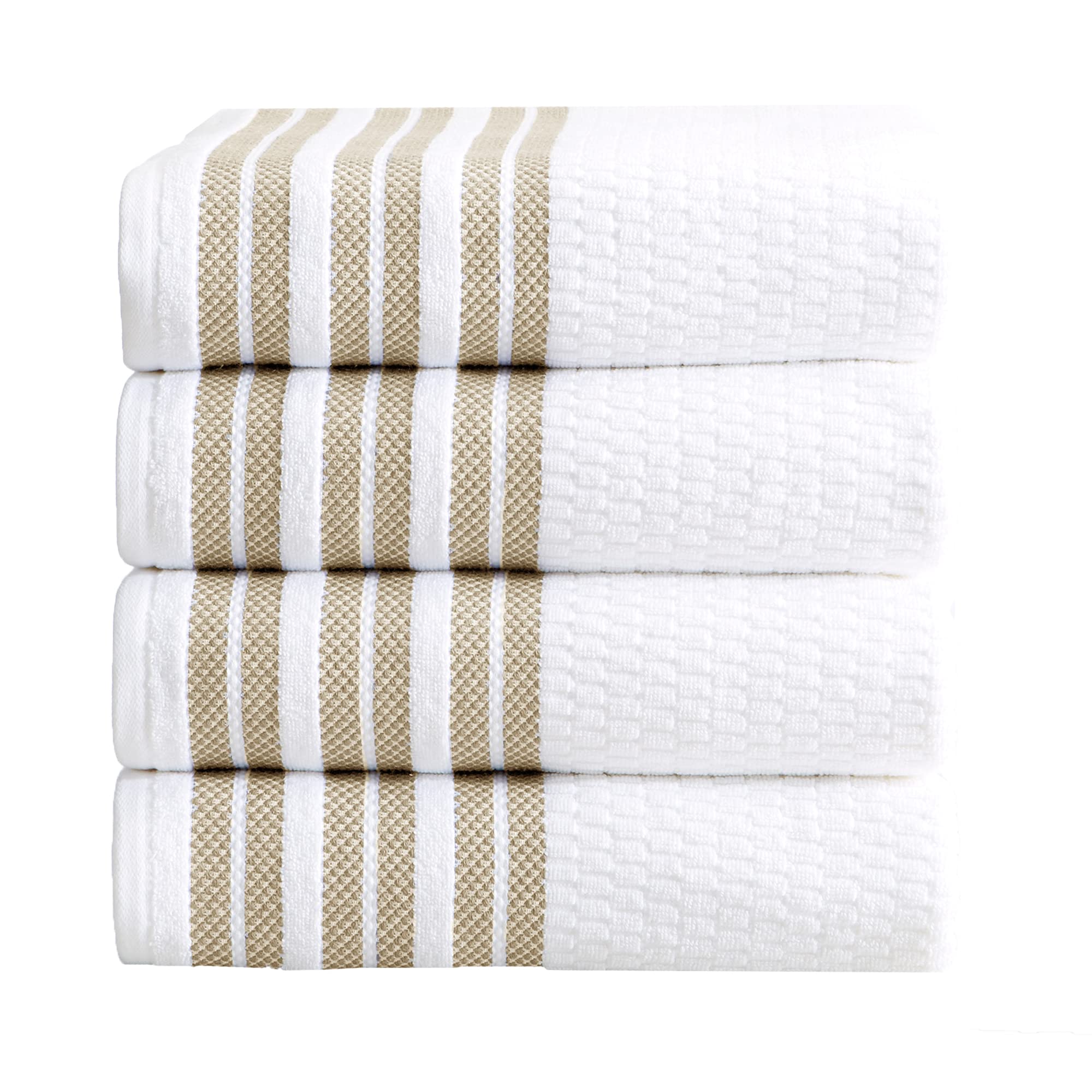 TheCARARIDAYPremium Bath バスタオル 4セット Amazon.co.jp: Great Bay Home バスタオル4点セット。100%コットン